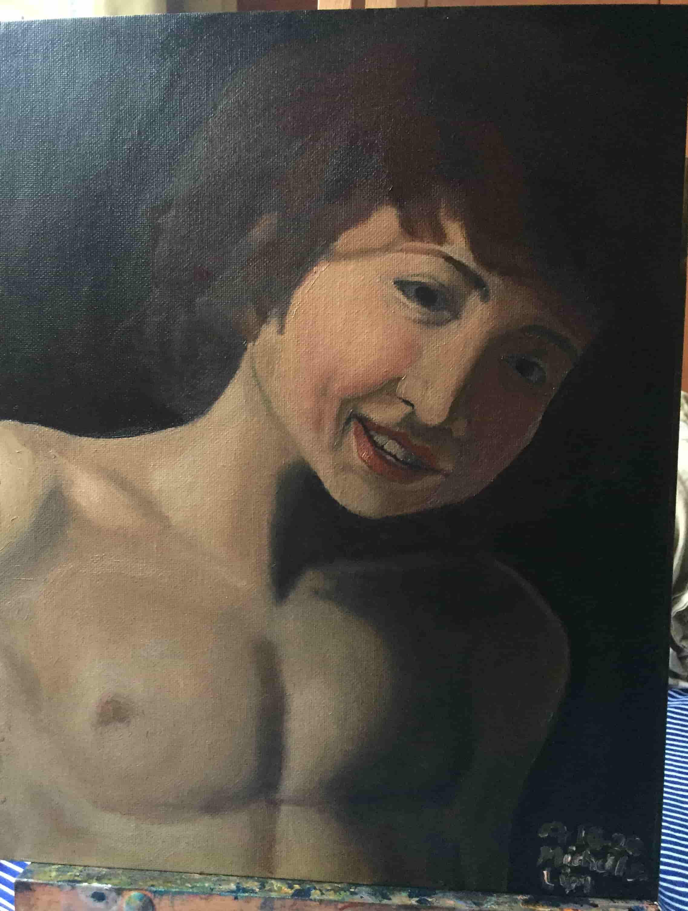 Study of Caravaggio's Amor Vincit Omnia by Michelle Lim